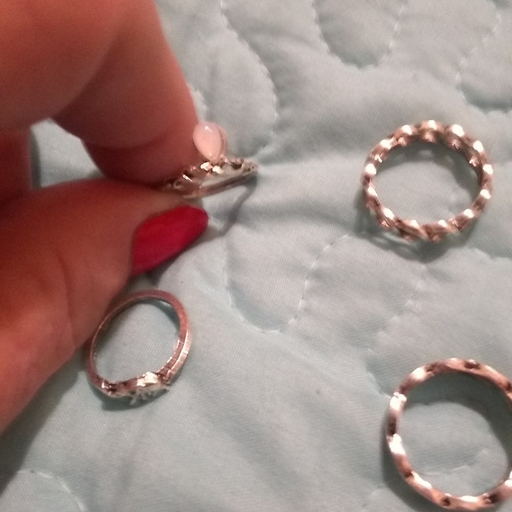 Women's jewelry bundle rings